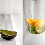 Die einfachste Art Eiweiss zu verwerten, Teil I - Avocado-Mango-Soufflé mit Schokolade